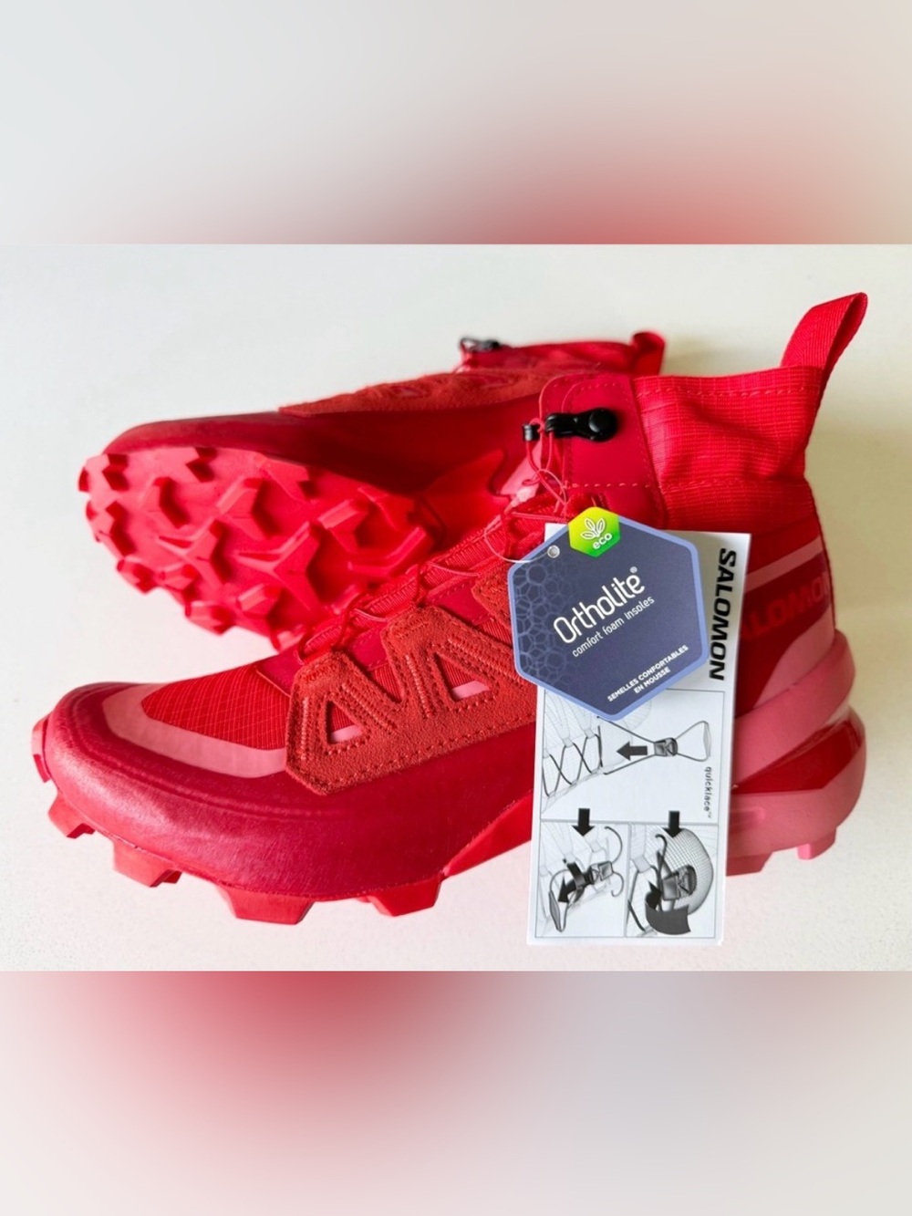 NWT Salomon x MM6 Maison Margiela Red Sneakers